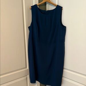 Talbots Elegant Teal Sleeveless Dress 24W NWT